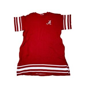 Touch Stadium Women’s Alabama Crimson Tide Logo Cascade T-Shirt Dress Small New